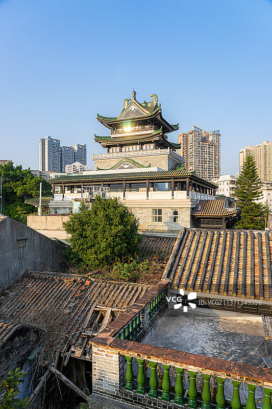 中国广州粤剧艺术博物馆古建筑图片素材