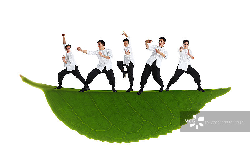 绿色创意中国功夫图片素材