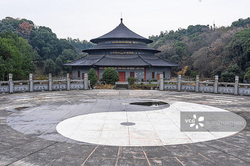 杭州萧山东方文化园景区风景建筑图片素材