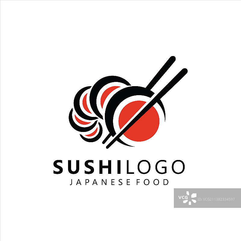 寿司和卷与筷子酒吧或餐厅图片素材