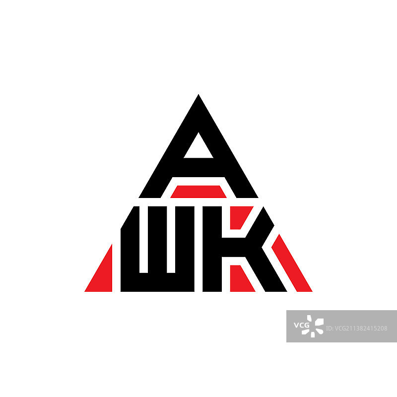 Awk三角形字母标志设计与三角形图片素材