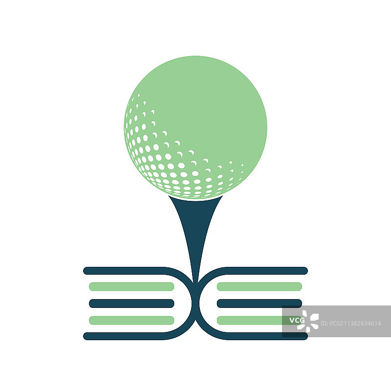 书高尔夫标志设计图片素材
