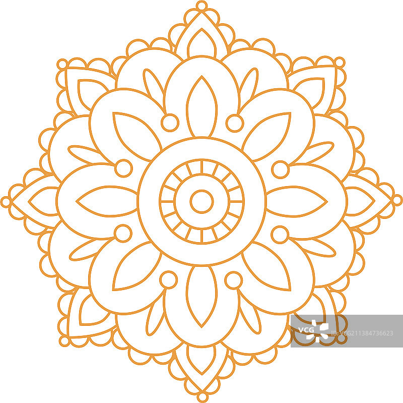 印度美丽的金色花卉饰品图片素材