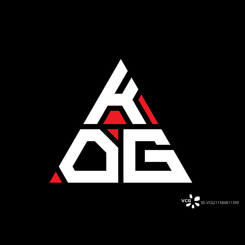 Kog三角形字母标志设计与三角形图片素材