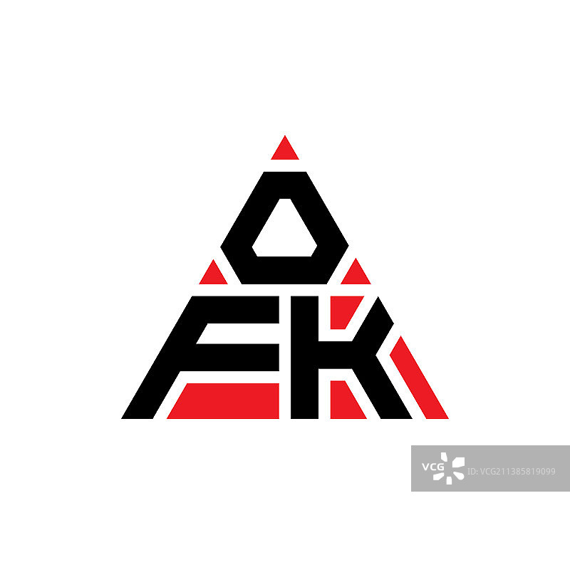 Ofk三角形字母标志设计用三角形图片素材