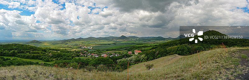 全景景观对天空，Sutom，捷克共和国图片素材