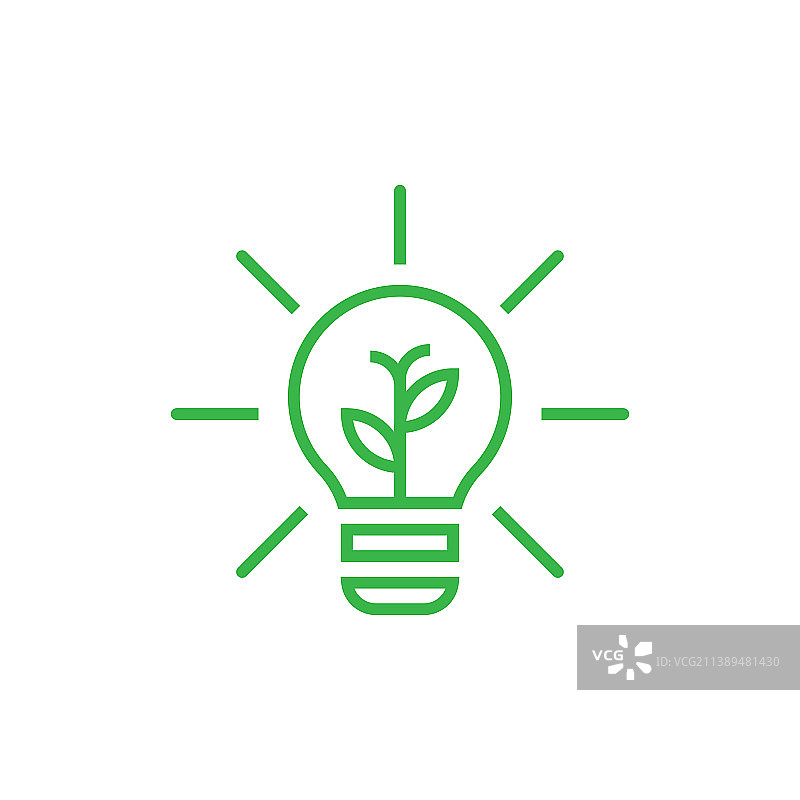 绿色能源标志设计图片素材