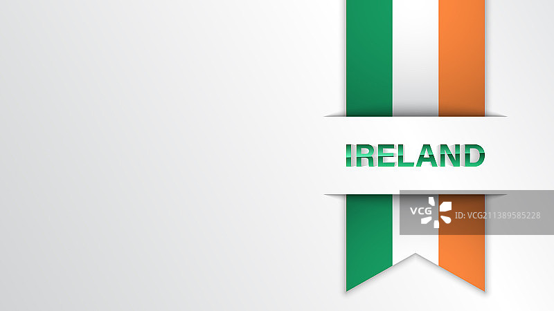 Eps10爱国背景，爱尔兰国旗图片素材