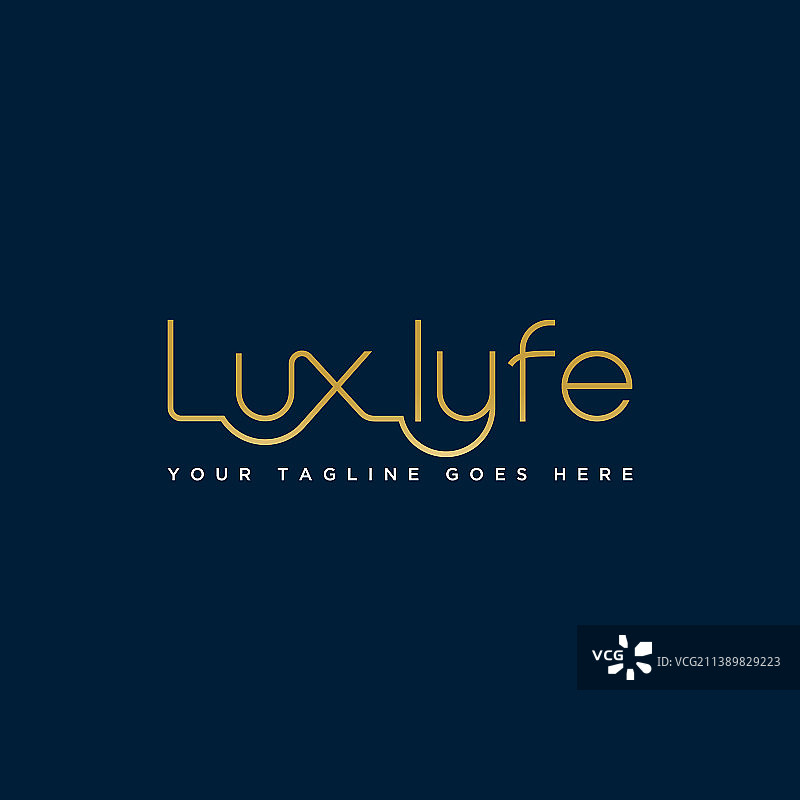 luxlylife书写logo股票行摘要图片素材