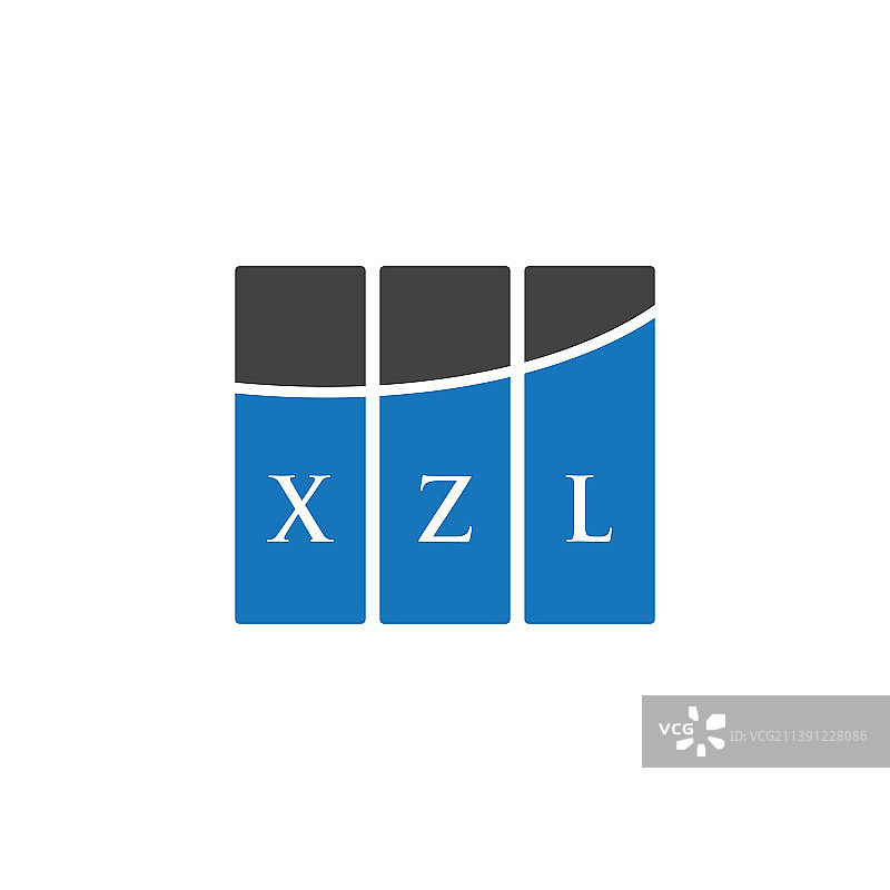 白底XZL字母logo设计图片素材