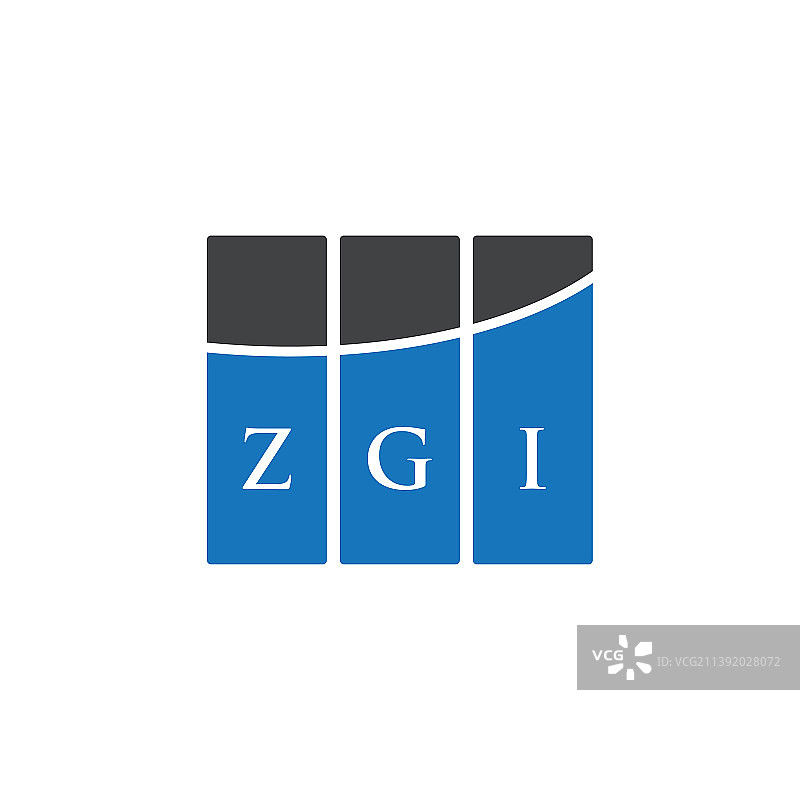 Zgi字母logo设计，白底Zgi图片素材