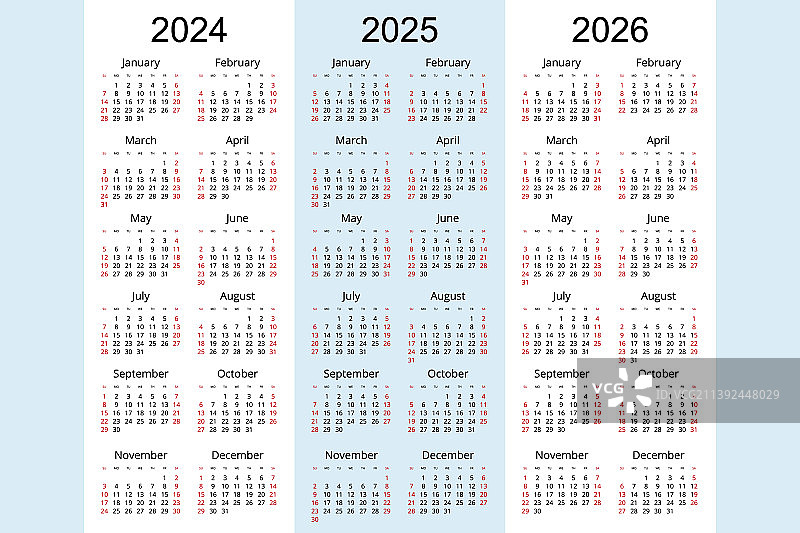 日历计划2024 2025 2026企业图片素材