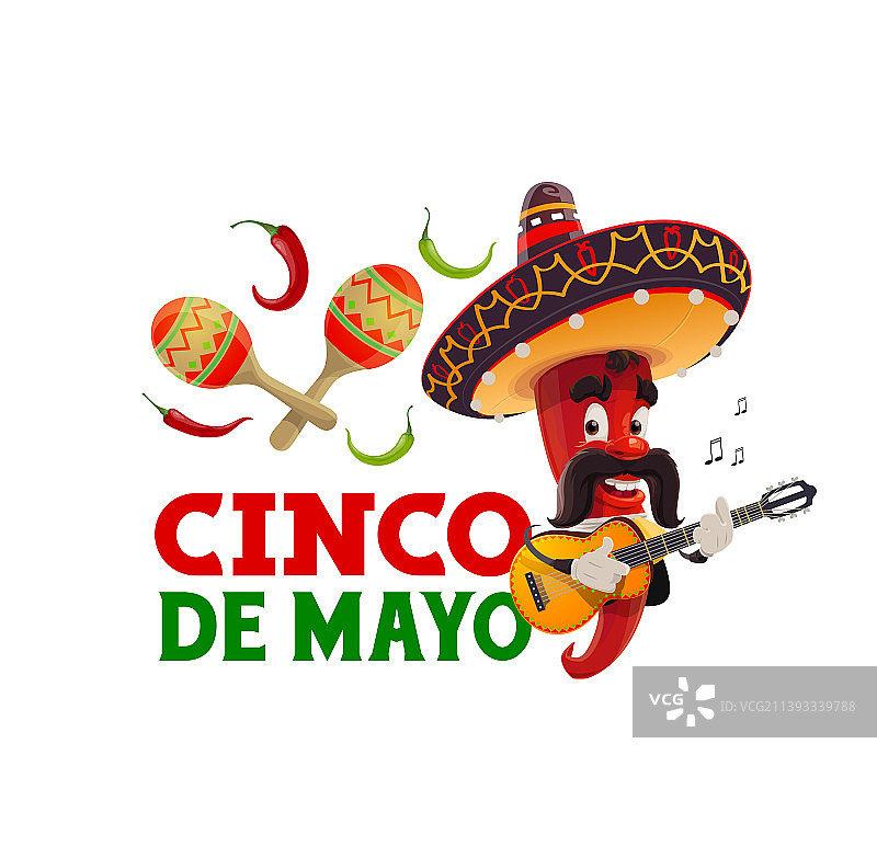 五月五日墨西哥流浪乐队角色墨西哥节日图片素材