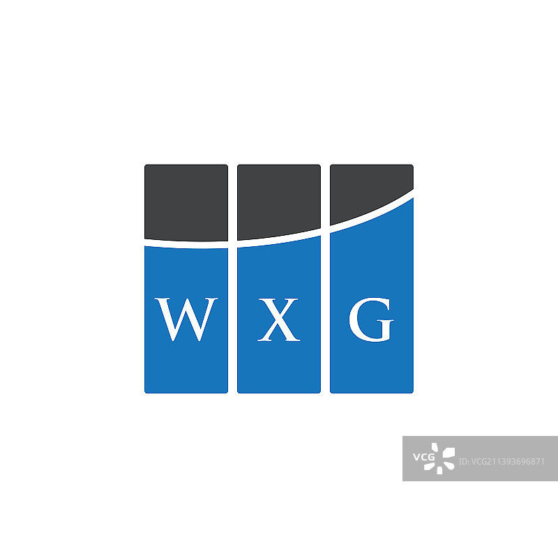 WXG白底字母logo设计WXG图片素材