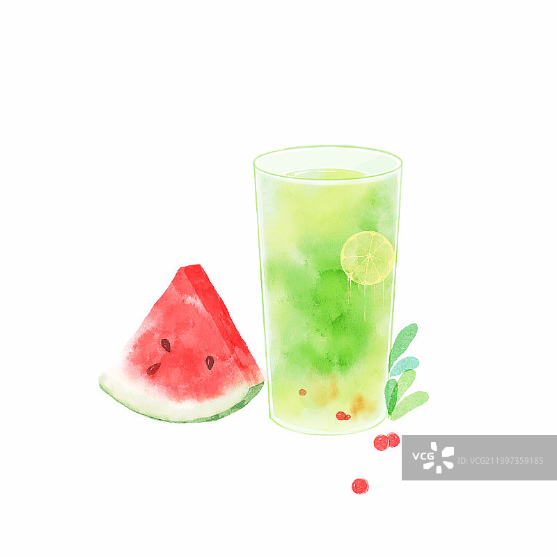清凉夏日冷饮水果饮料图片素材