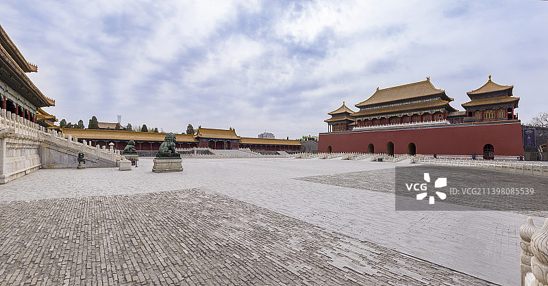 北京故宫太和门广场图片素材
