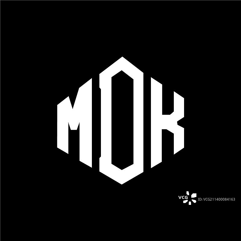 MDK字母标志设计采用MDK多边形形状图片素材