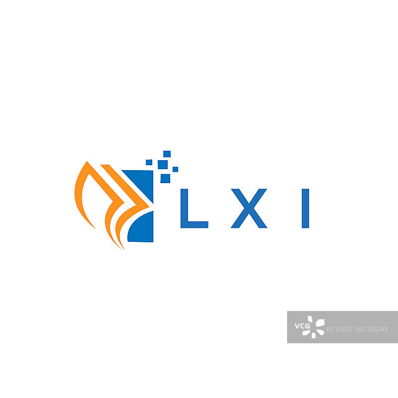 Lxi信用维修会计标志设计上白色图片素材