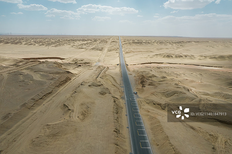 G315沙漠公路图片素材
