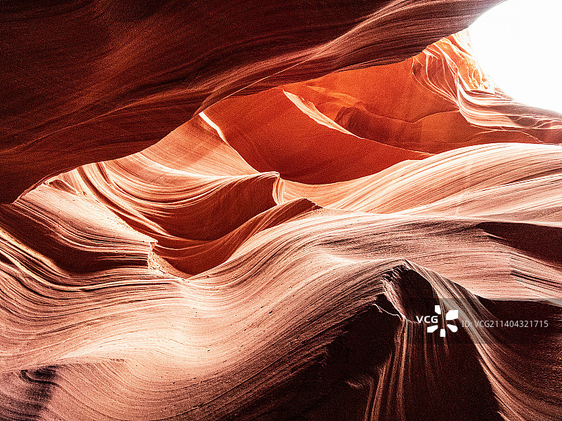 岩层的低角度视图，Page，亚利桑那州，美国图片素材