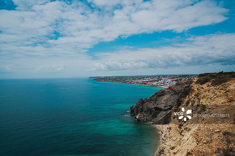 葡萄牙的海洋和城市景观图片素材