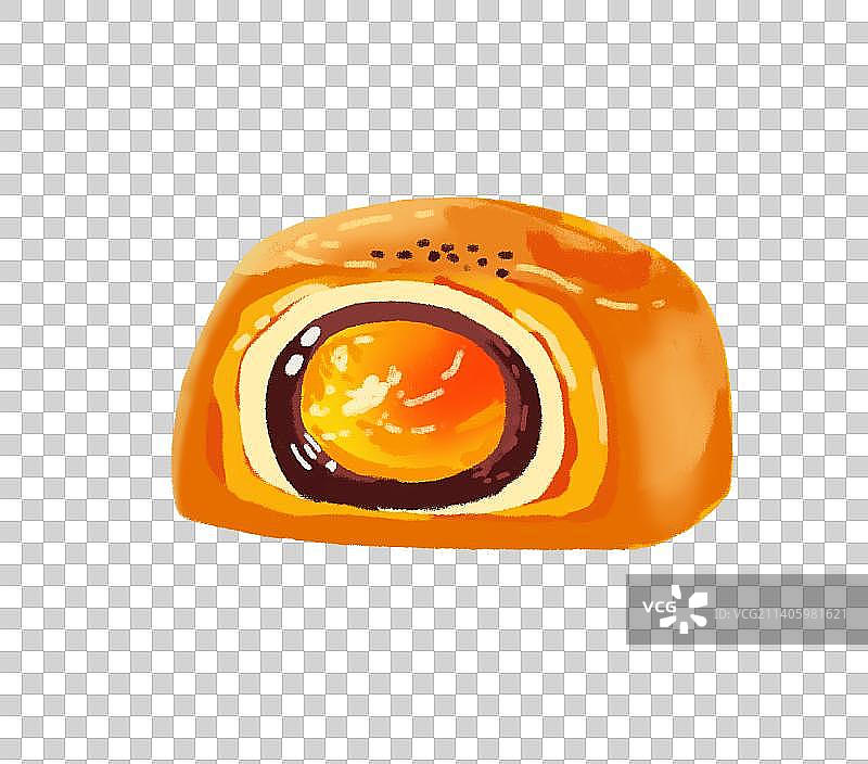蛋黄酥中国传统美食插画图片素材