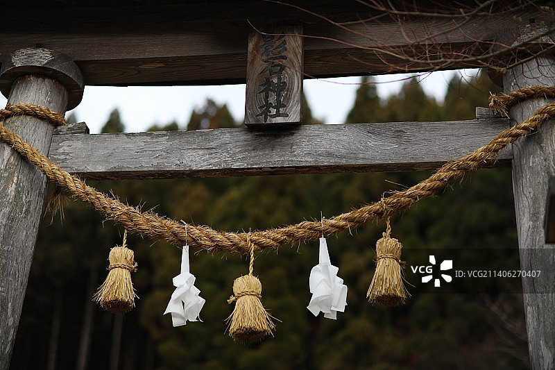 日本的鸟居神社建筑图片素材