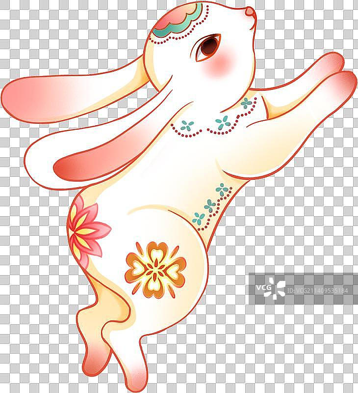 兔年春节吉祥兔子图片素材