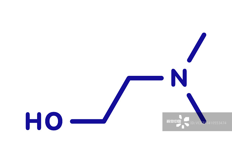 二甲氨基乙醇分子，插图图片素材