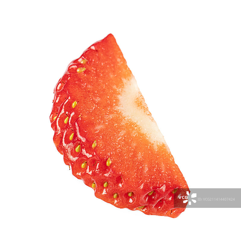 新鲜的草莓孤立在白色背景上图片素材