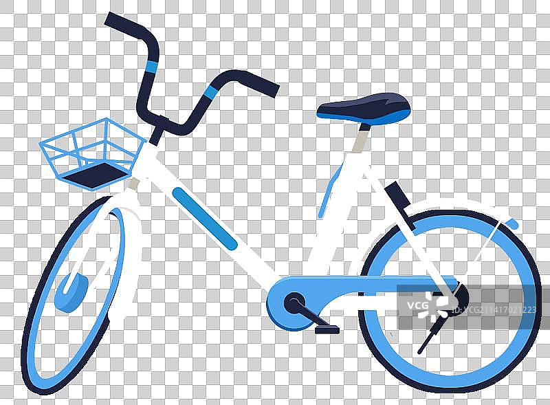 出行出门交通工具自行车脚踏车运动健身锻炼生活方式卡通元素插画图片素材