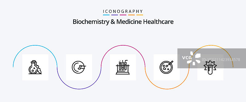 生物化学和医药保健行5图标图片素材