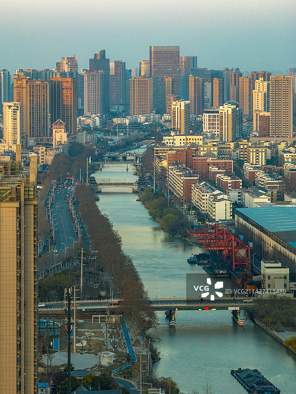 运河之都江苏淮安城市风光图片素材