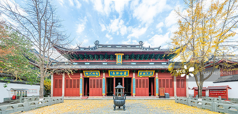 杭州孔庙  大成殿全景 杭州历史文化景点 传统中式园林建筑图片素材