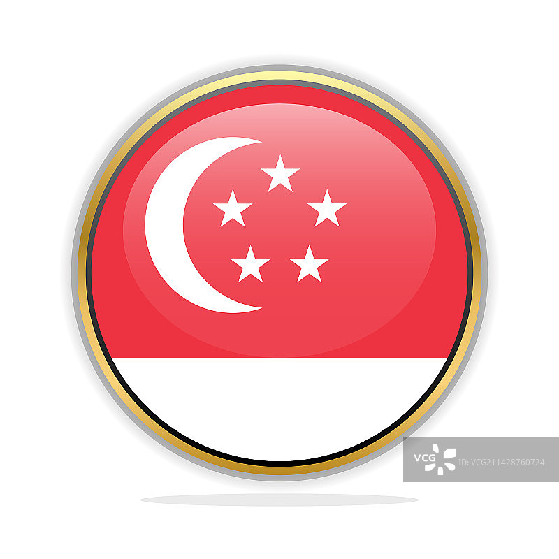新加坡按钮旗设计模板图片素材