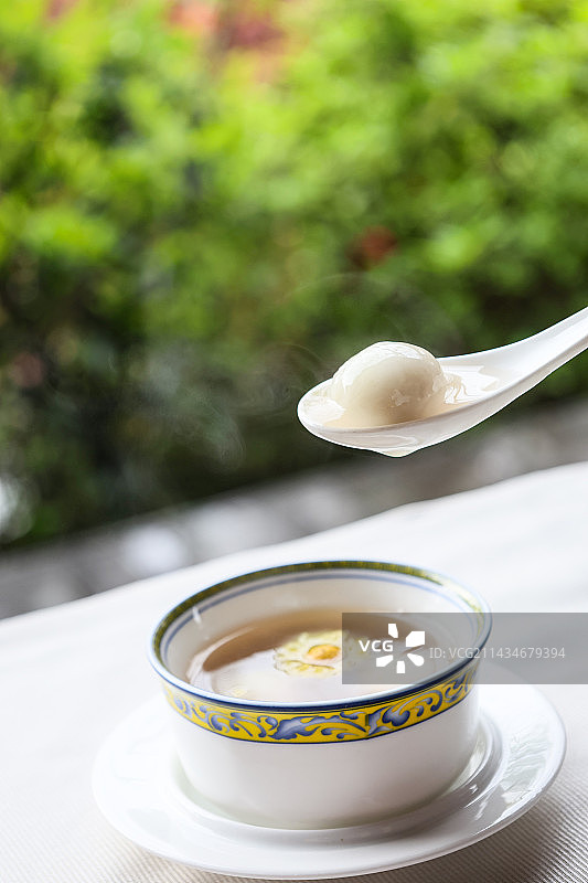 杭州美食藕粉汤圆图片素材