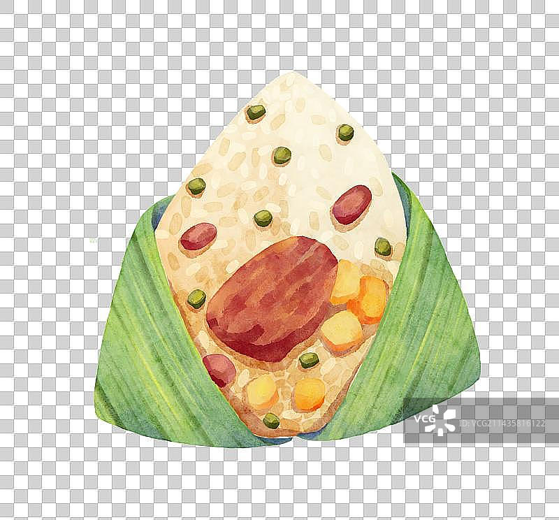 手绘端午节传统食物粽子插画图片素材