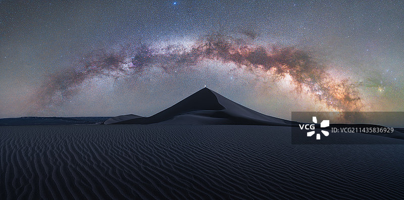 新疆沙漠星空图片素材