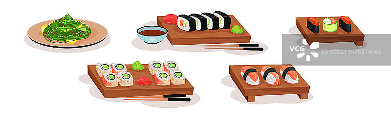 日式寿司套餐图片素材