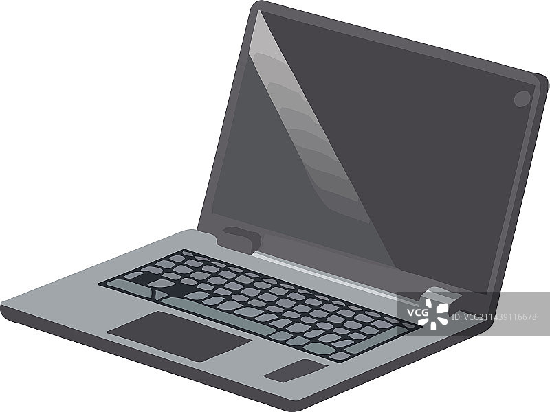 现代笔记本电脑是办公室科技的象征图片素材