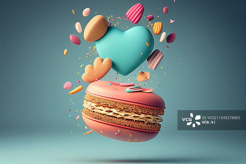 【AI数字艺术】AI生成的创意甜品图片素材