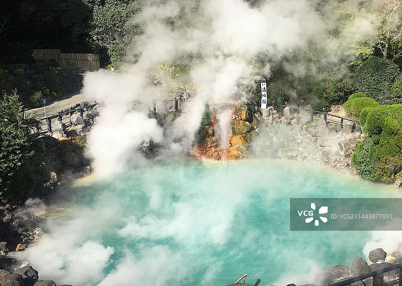 日本九州海地狱温泉图片素材