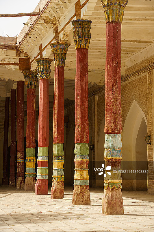 喀什香妃墓内的清真寺图片素材