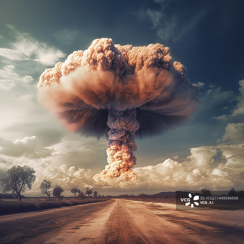 【AI数字艺术】核爆炸场景图片素材