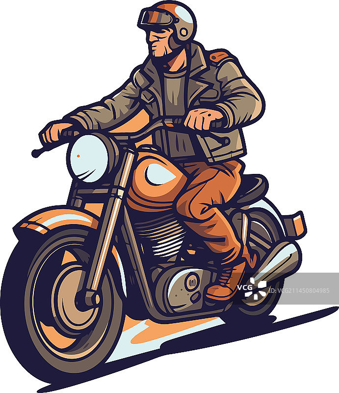 骑摩托车的男人图片素材