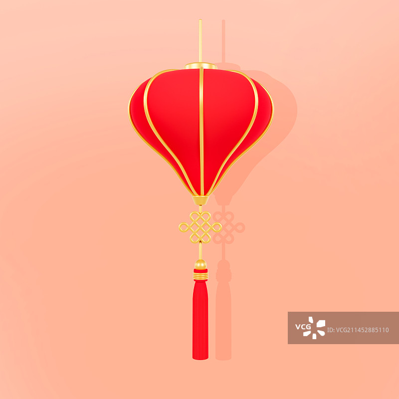 3D立体中秋节春节红色灯笼猜灯谜元素图片素材