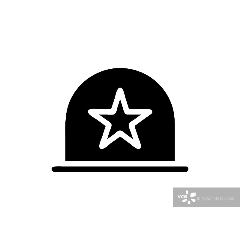头盔图标纯黑色军事标志图片素材
