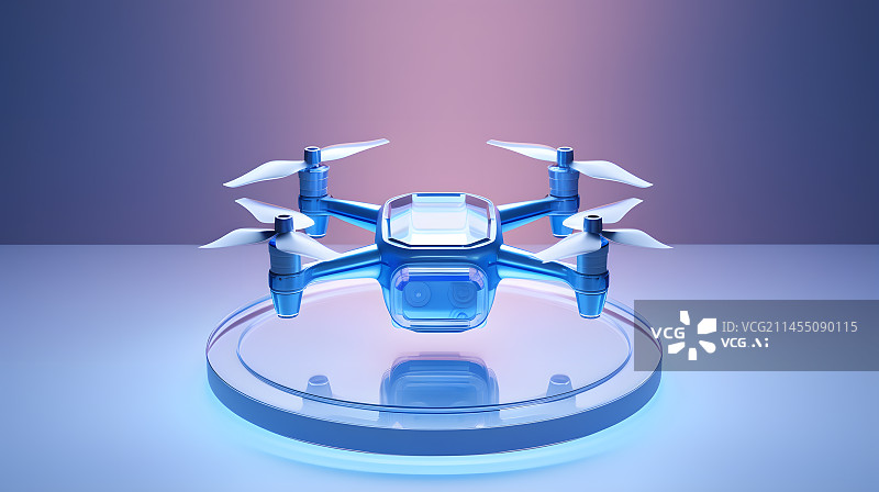 【AI数字艺术】3D无人机模型图片素材