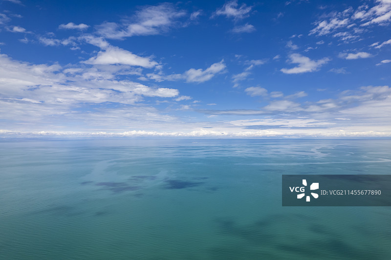 青海湖·水天一色图片素材