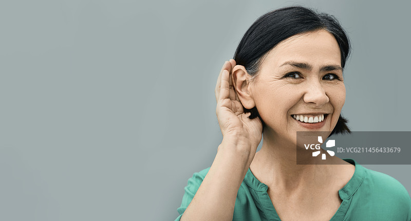 耳后助听器图片素材